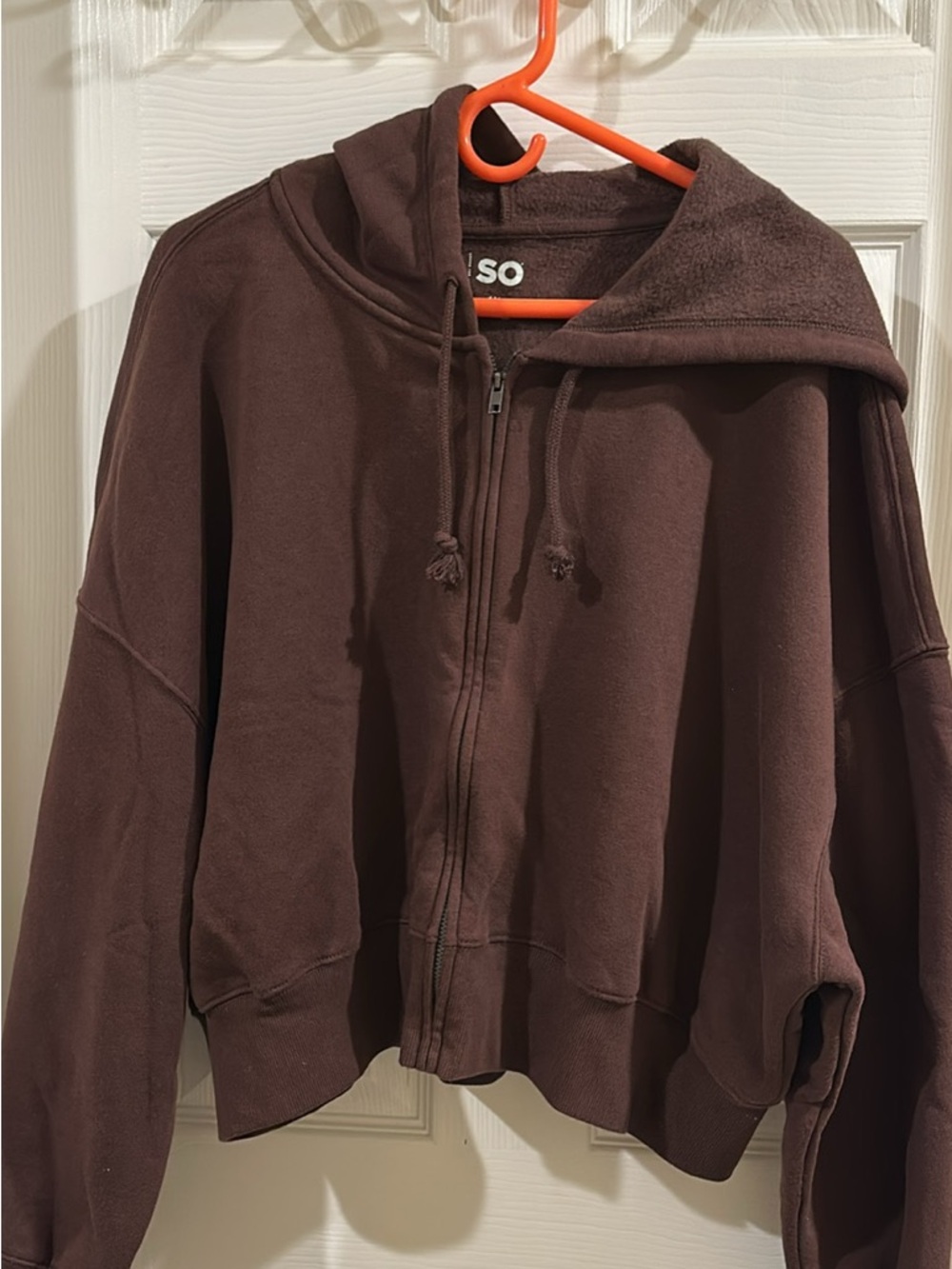 SO Brown Zip-Up Hoodie